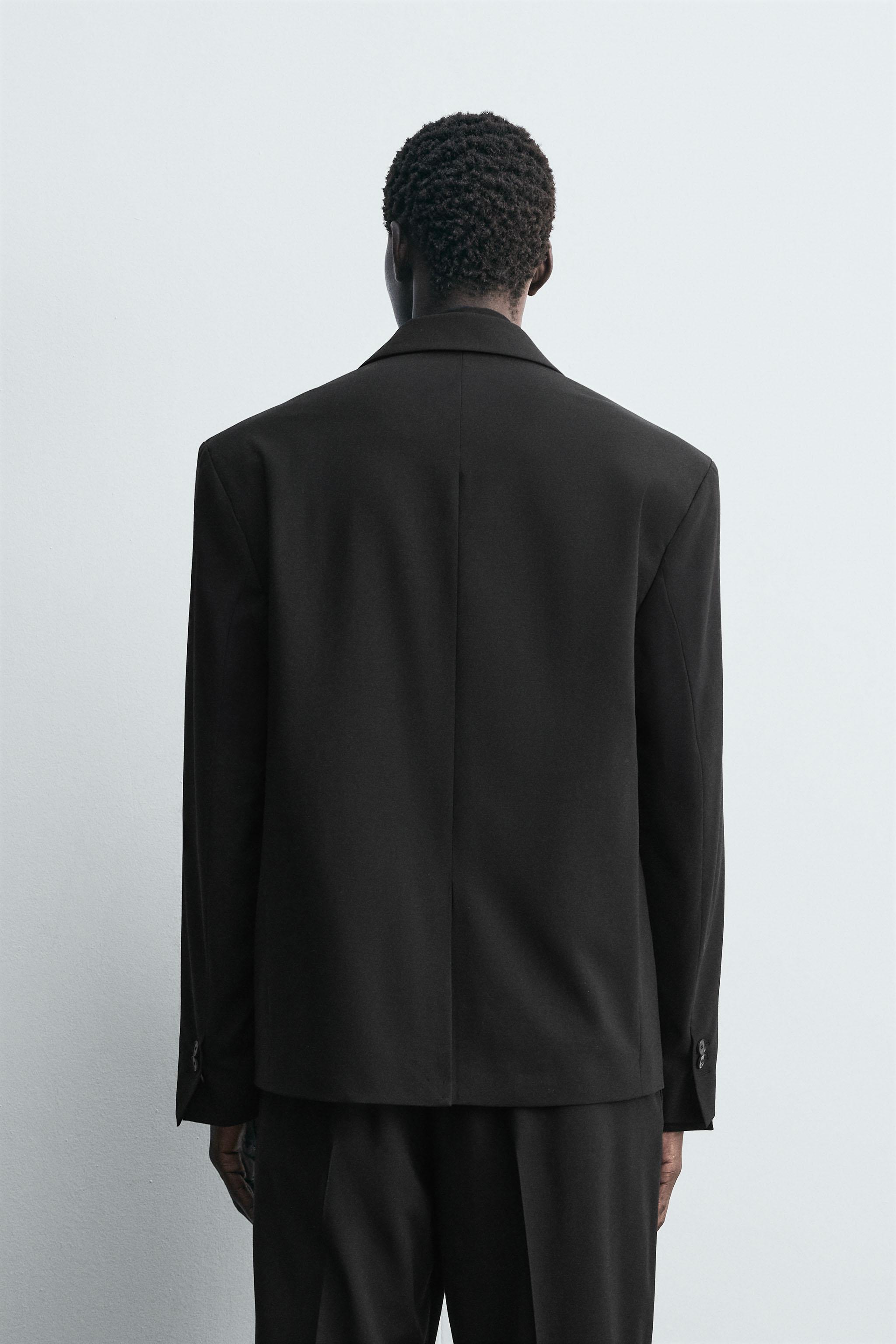 WOOL DOUBLE-BREASTED SUIT JACKET